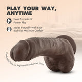 Dr. Skin - Mr. Mayor 9in Dildo with Suction Cup - Chocolate
