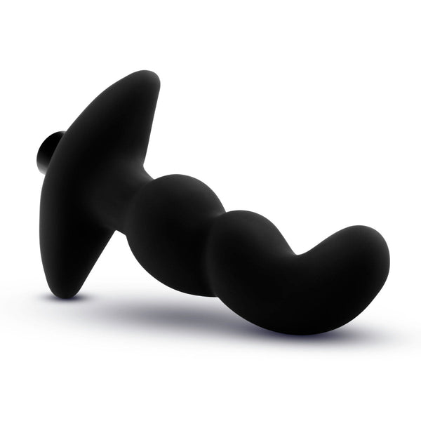Anal Adventures Platinum - Silicone Vibrating Prostate Massager 03 - Black
