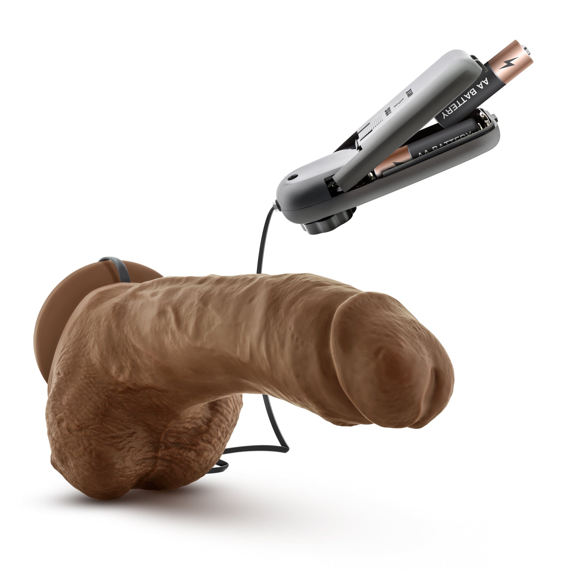 Loverboy - The Boxer 9 in - Vibrating Realistic Cock - Mocha