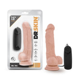 Dr. Skin - Dr. Tim 7.5in Vibrating Cock with Suction Cup - Vanilla