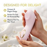 Delice Dahlia Rechargeable Silicone Stimulating Personal Massager - Pink