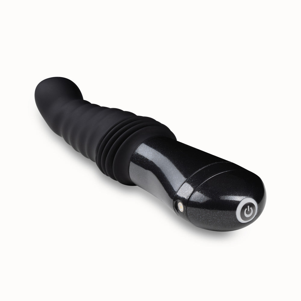 Temptasia Lazarus Rechargeable Silicone Thrusting Dildo - Black