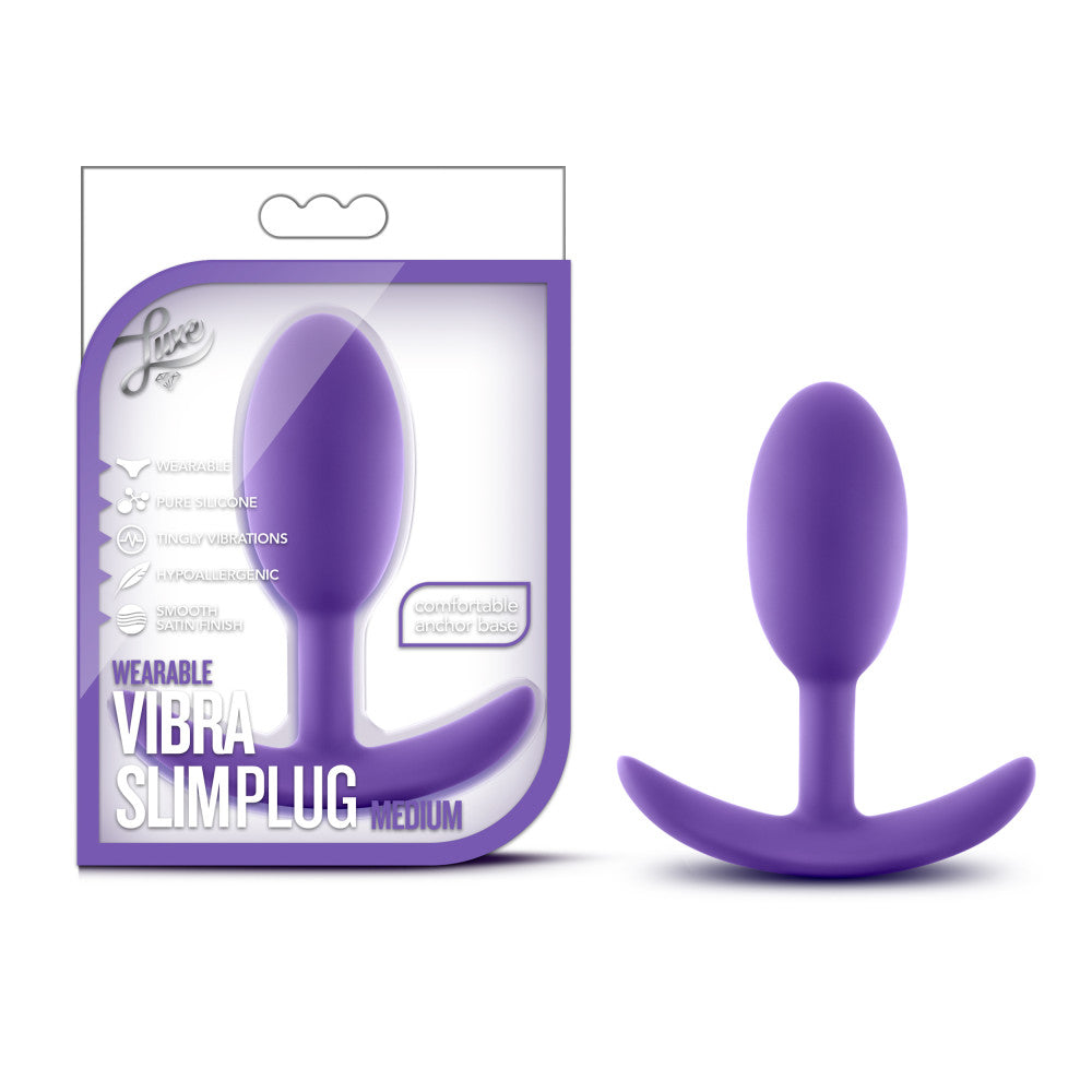 Luxe - Wearable Vibra Slim Plug - Medium