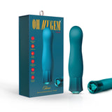 Oh My Gem Fierce 5 Inch Warming G-Spot Vibrator in Blue Topaz