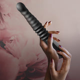 Temptasia Lazarus Rechargeable Silicone Thrusting Dildo - Black