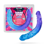 B Yours Sugar Stud Double Dildo 13.75in - Blue