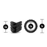 Stay Hard - Beef Ball Stretcher Snug - 1 Inch Diameter - Black