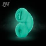 M for Men - Double Trouble Glow in the Dark Stroker - Vanilla