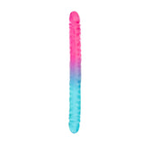 B Yours Candy Papi Double Dildo 17.75in - Multicolor