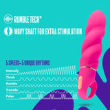 Aria Amazing AF Fuchsia 6.25-Inch Loop Handle Vibrator