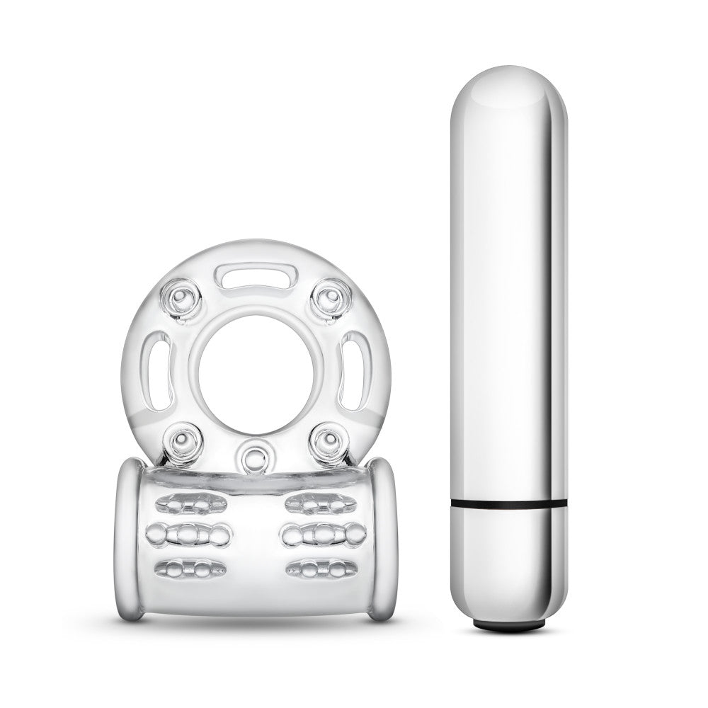 Stay Hard - 10 Function Vibrating Mega Bull Ring - Clear