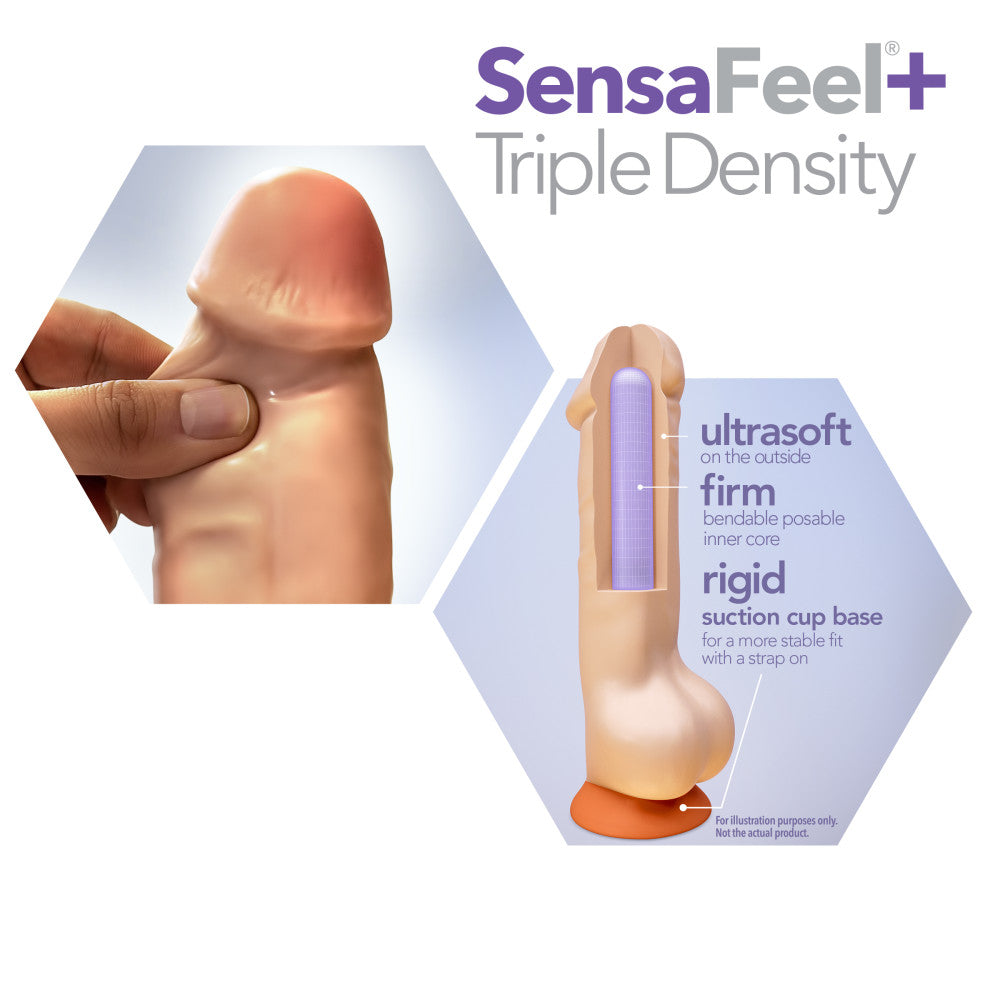 Dr. Skin Plus - 7 in Posable Dildo with Balls