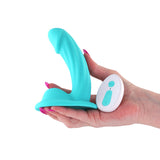 Colours Curve Silicone Vibrating Dildo with Remote Control 5in