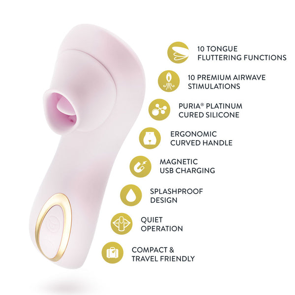 Delice Fleur Air Pulsing Vibrator Rechargeable Silicone Clitoral Vibrator