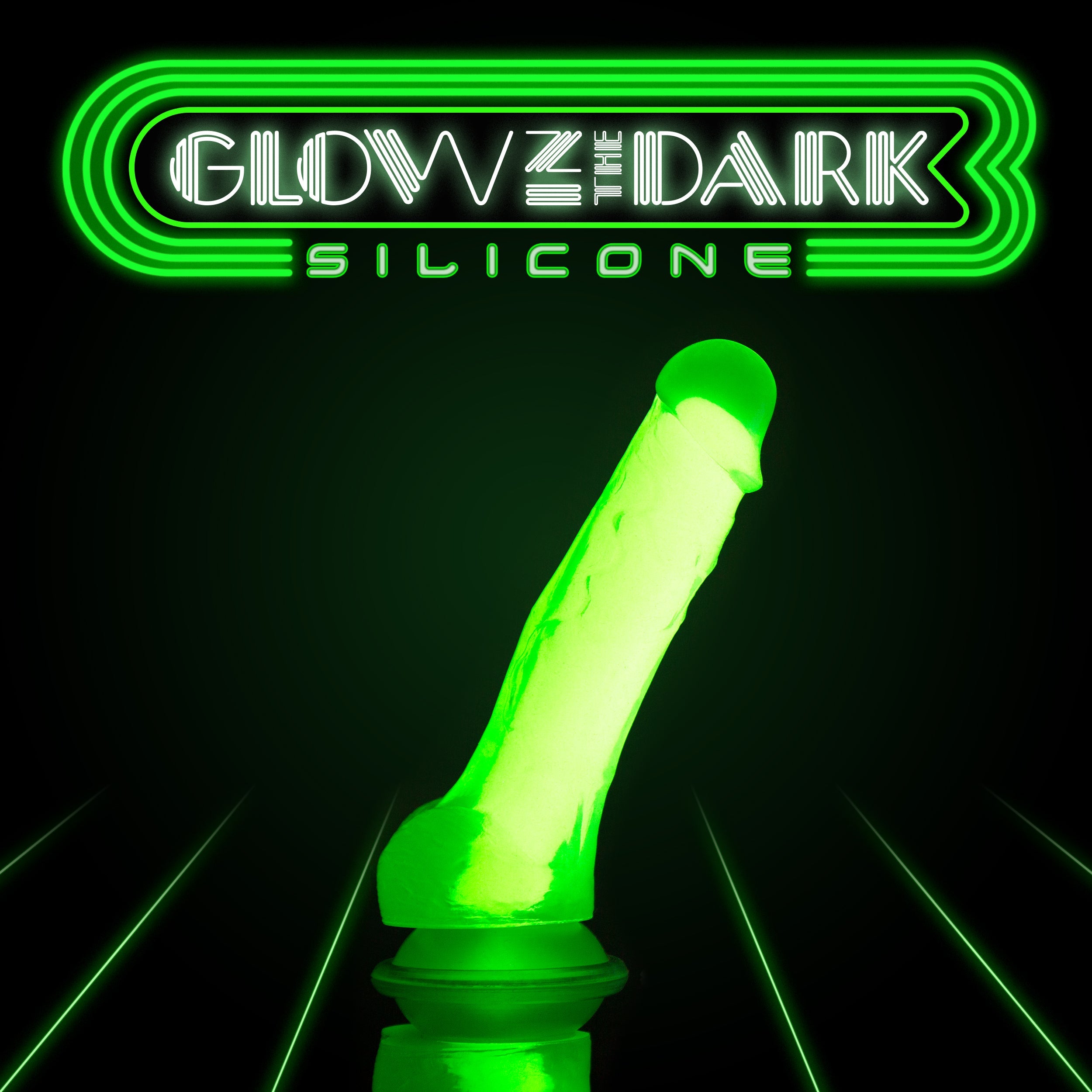 Neo Elite - Glow in the Dark - Viper - 7in Dual Density Dong - Neon Green