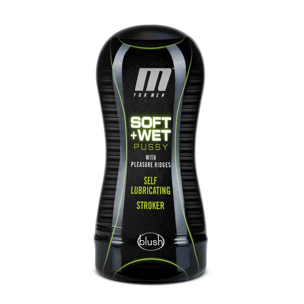M for Men - Soft and Wet - Pussy with Pleasure Ridges - Self Lubricating Stroker Cup - Vanilla