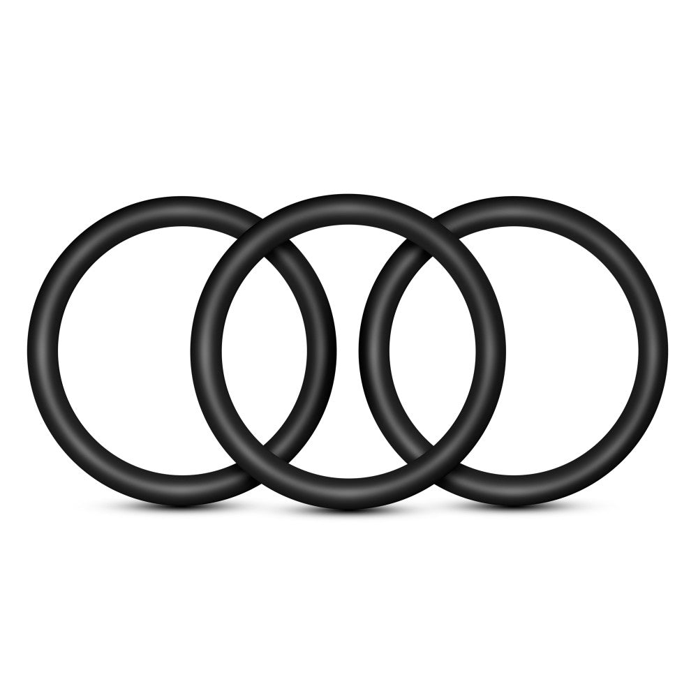 Performance - VS1 Pure Premium Silicone Cock Rings - Medium - Black