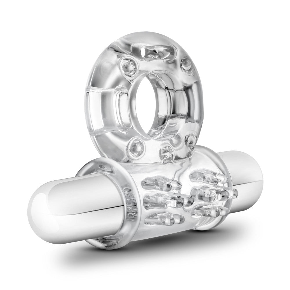 Stay Hard - 10 Function Vibrating Mega Bull Ring - Clear