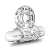 Stay Hard - 10 Function Vibrating Mega Bull Ring - Clear