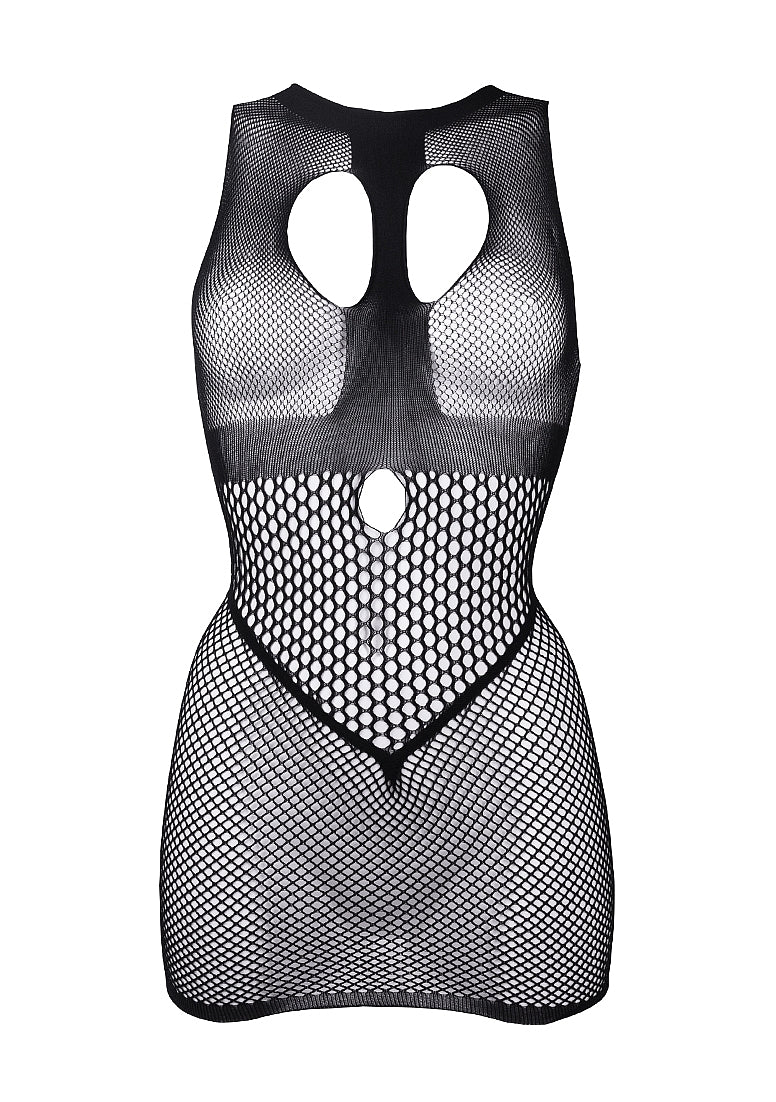 Duo Net Open Cup Mini Dress