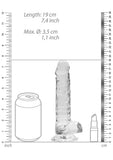 REALROCK Crystal 7 in Realistic Dong with Balls