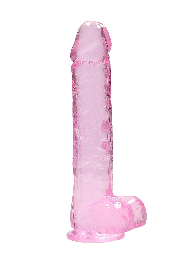REALROCK Crystal 9 in Realistic Dong with Balls