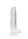 REALROCK Crystal 8 in Realistic Dong with Balls