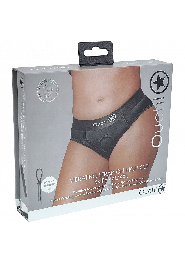 Vibrating Strap-on High-cut Brief