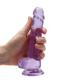 REALROCK Crystal 7 in Realistic Dong with Balls