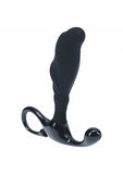 LEVELZ - Rippled with Hard Loop Silicone Prostate Massager - S - Black