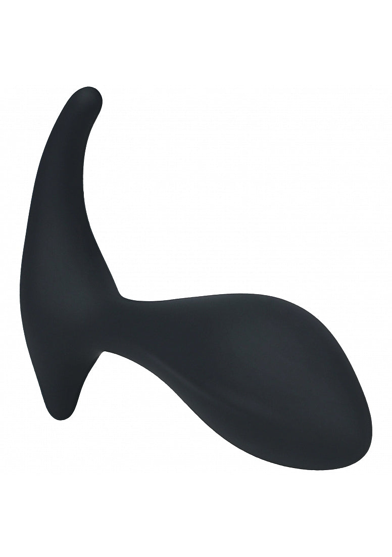 LEVELZ - Single Ripple Silicone Prostate Massager - Black