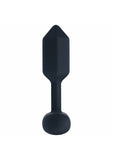 LEVELZ - Hexagonal Vibrating Silicone Anal Plug - Small - Black