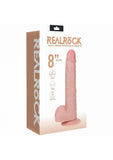 RealRock Vibrating and Rotating Cock with Balls Regular Straight 8in