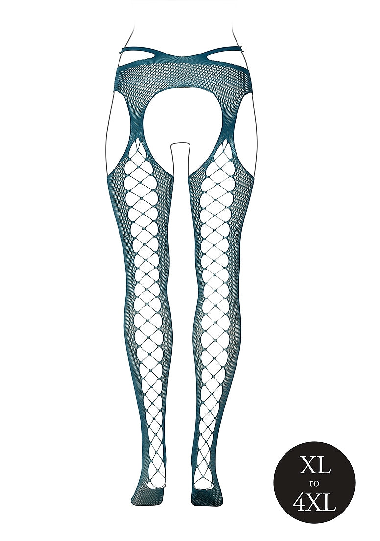 Suspender Pantyhose With Strappy Waist