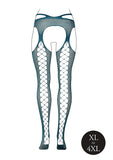 Suspender Pantyhose With Strappy Waist