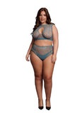 Duo Net Key-Hole Bra Set