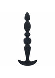 LEVELZ - Multi Textured Silicone Flared Anal Probe - Black