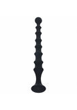 LEVELZ - Ribbed Silicone Flared Anal Probe - Black