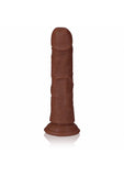 RealRock Realistic Skin - Curved Realistic Dildo with Suction Cup - 6" / 15,5 cm - Brown