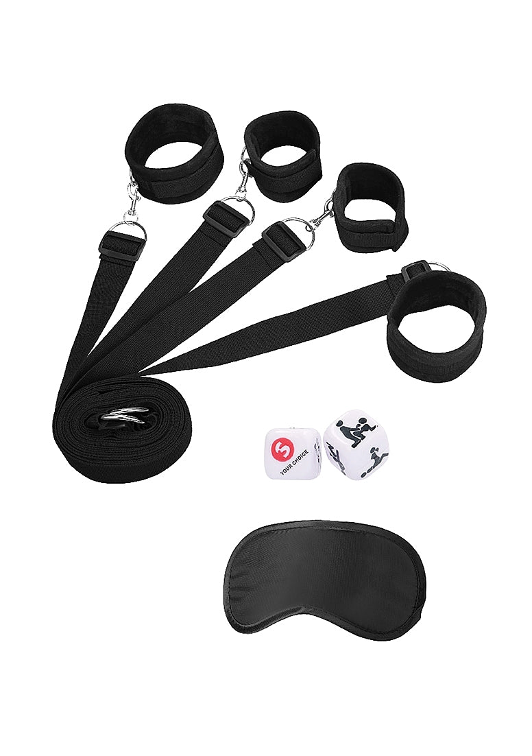 Ouch! Bed Binding Restraint Kit - Black
