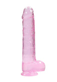 REALROCK Crystal 9 in Realistic Dong with Balls