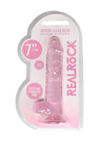 REALROCK Crystal 7 in Realistic Dong with Balls