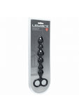 LEVELZ - Beaded Silicone Anal Probe with Double Loop - Black