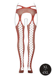 Suspender Pantyhose With Strappy Waist