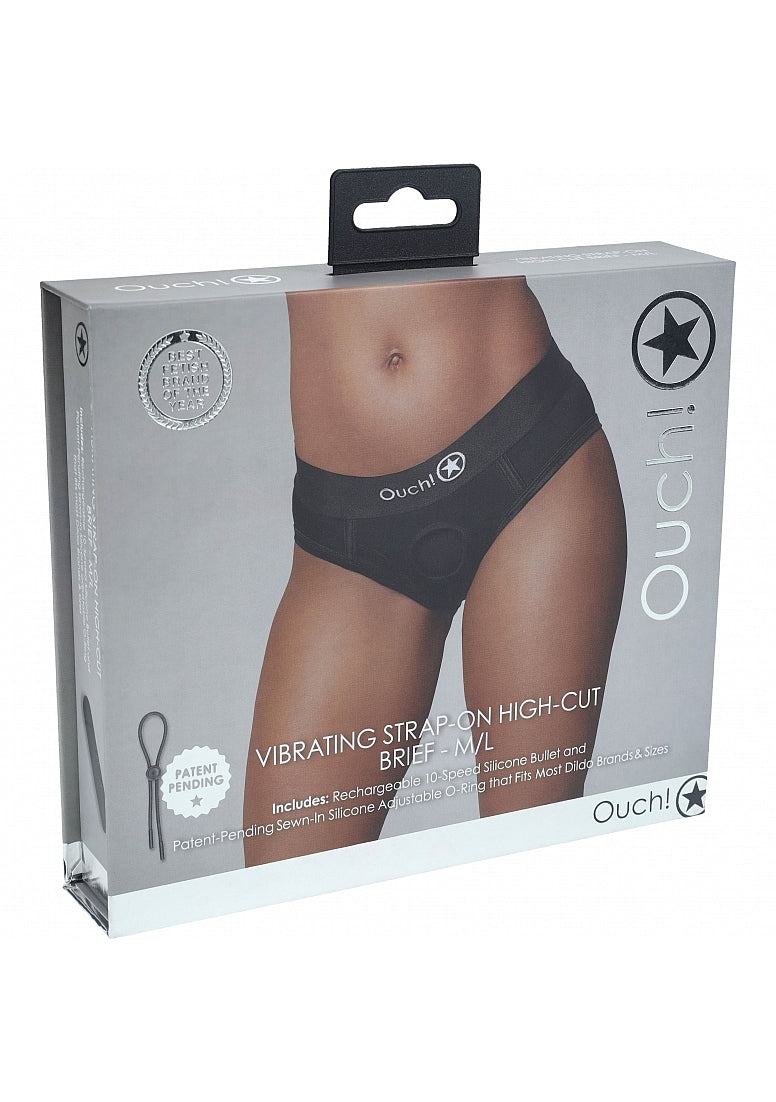 Vibrating Strap-on High-cut Brief