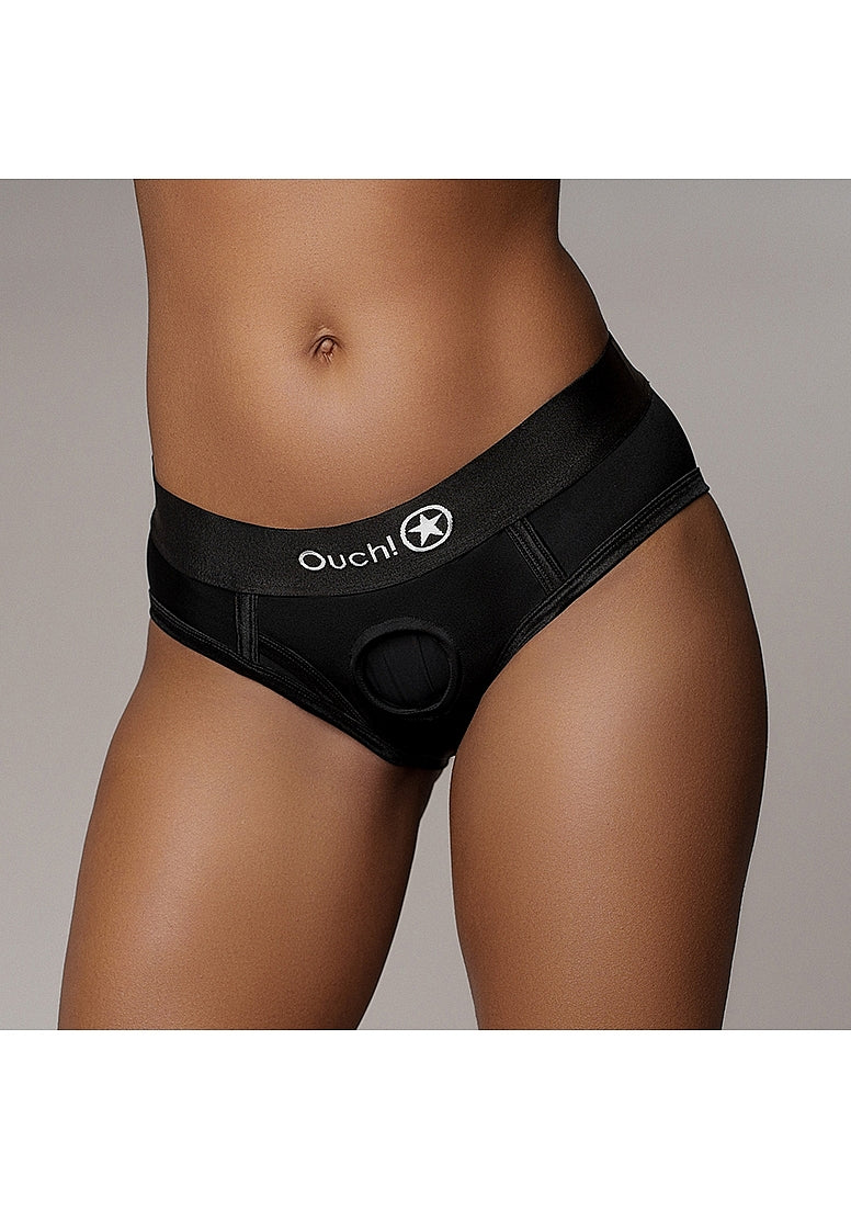 Vibrating Strap-on High-cut Brief