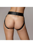Vibrating Strap-on Panty Harness with Open Back