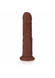 RealRock Realistic Skin - Curved Realistic Dildo with Suction Cup - 8" / 20,5 cm - Brown