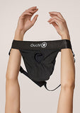 Vibrating Strap-on Panty Harness with Open Back