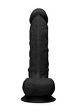Silicone Dildo With Balls - 21,8 cm - Black